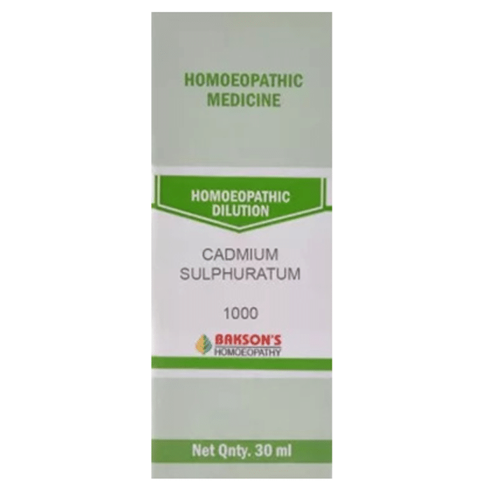Bakson's Cadmium Sulphuratum Dilution 1000 CH