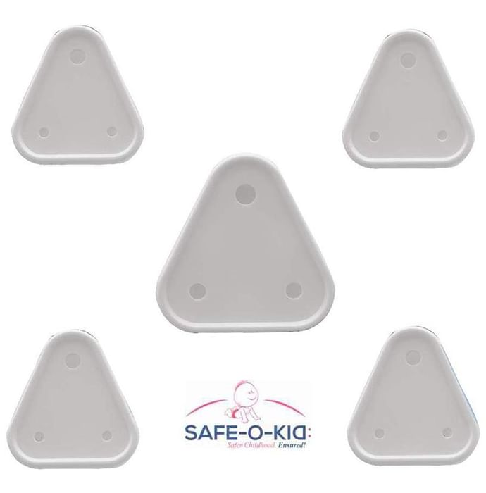 Safe-O-Kid High Quality Anti-Shock Electric Socket Guards White