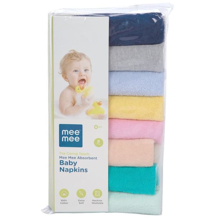 Mee Mee Absorbent Baby Napkins Assorted