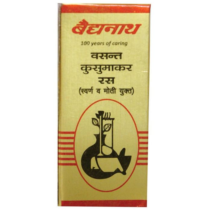 Baidyanath (Nagpur) Vasant Kusumakara Ras (with Gold & Pearl) Tablet