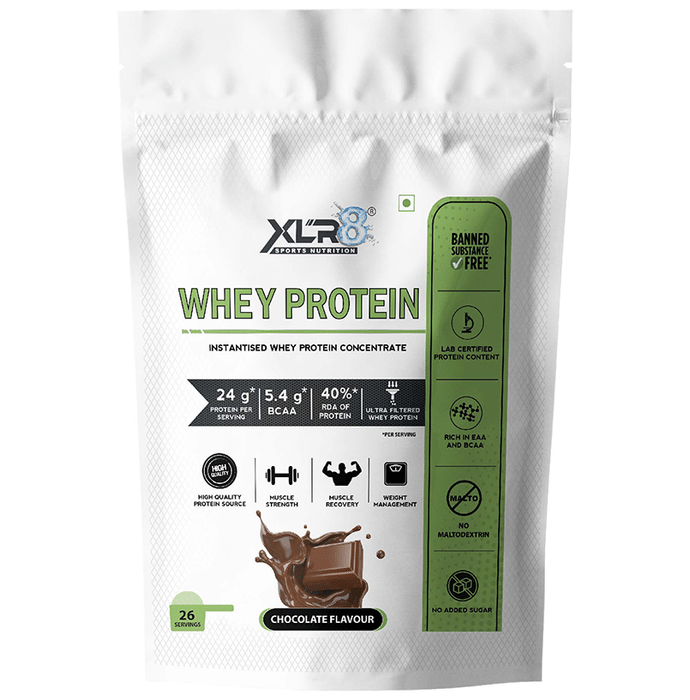 XLR8 Sports Nutrition Whey Protein Instantised Whey Protein Concentrate Chocolate