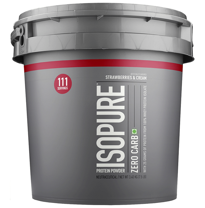 Isopure Zero Carb 100% Whey Protein Isolate Powder Strawberry Cream