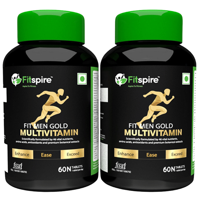 Fitspire Fit Men Gold Multivitamin Tablet (60 Each)