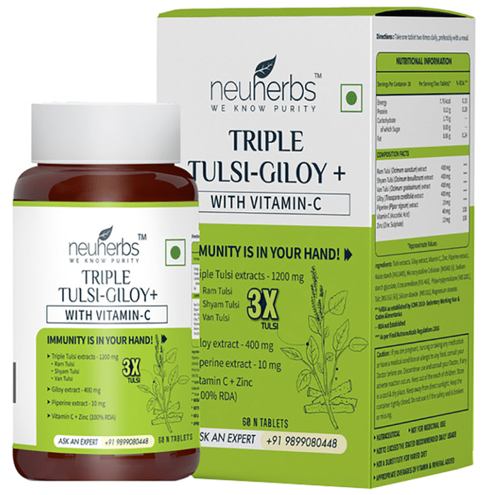 Neuherbs Triple Tulsi-Giloy+ Tablet