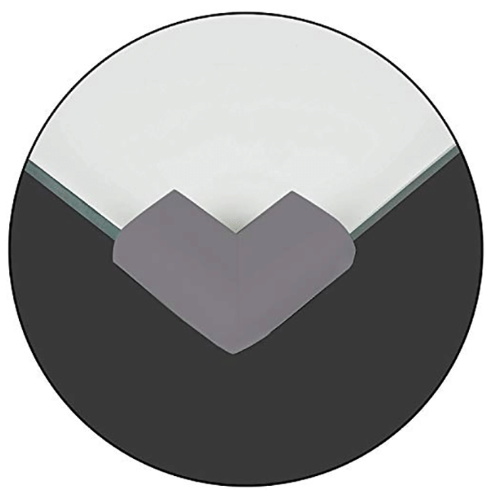 Safe-O-Kid High Density U Shaped Extra Thick Nbr Corner Cushions Large Grey