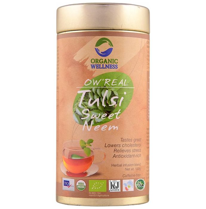 Organic Wellness OW' Real Tulsi Herbal Infusion Blend Sweet Neem