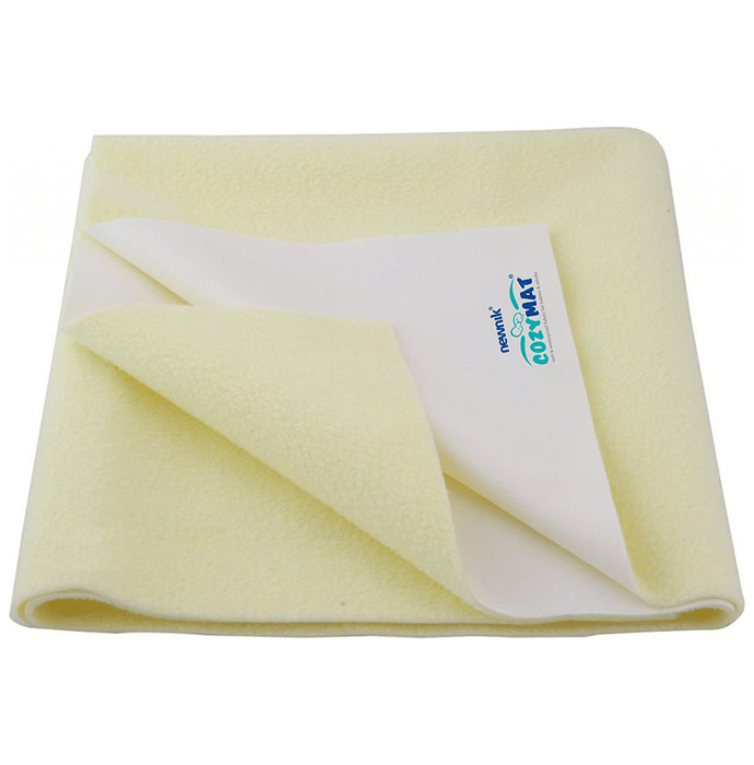 Newnik Cozymat, Dry Sheet (Size: 70cm X 100cm) Medium Yellow