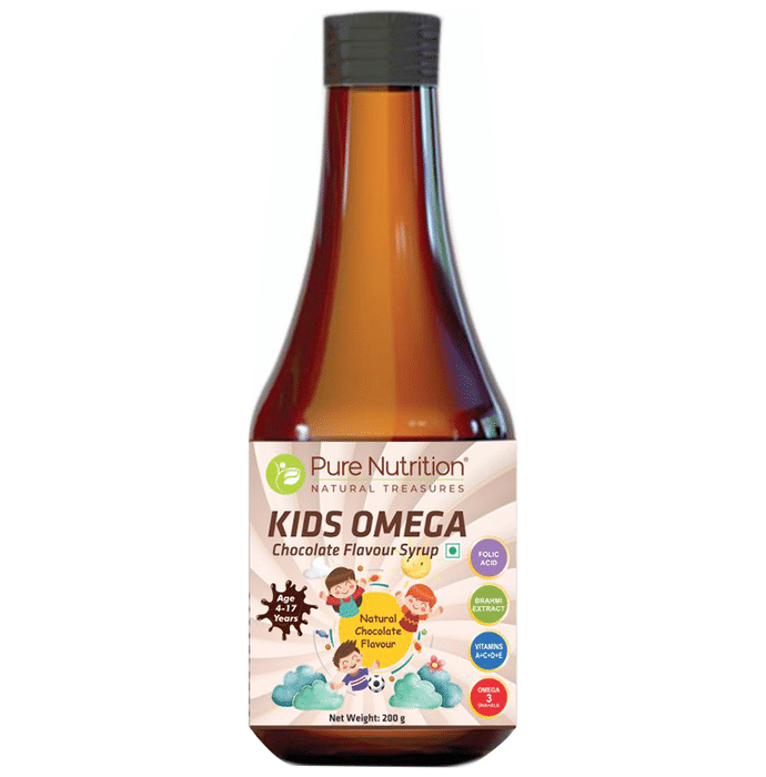 Pure Nutrition Kids Omega Syrup Chocolate 4-17 Years