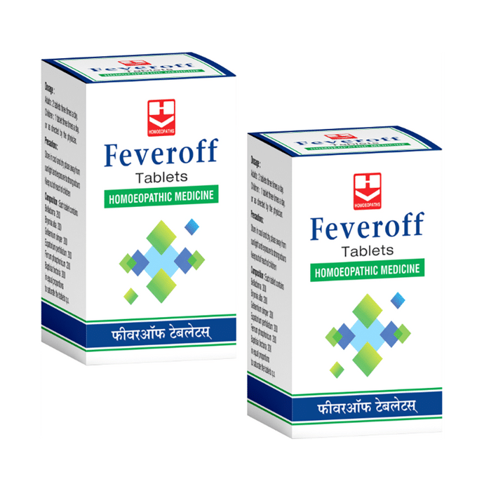 Homeopaths Feveroff Tablet (25gm Each)