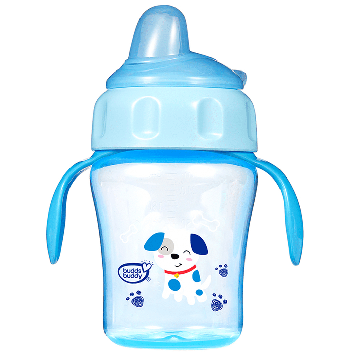 Buddsbuddy Momo Flexible Spout Baby Sipper Cup 240ml Blue