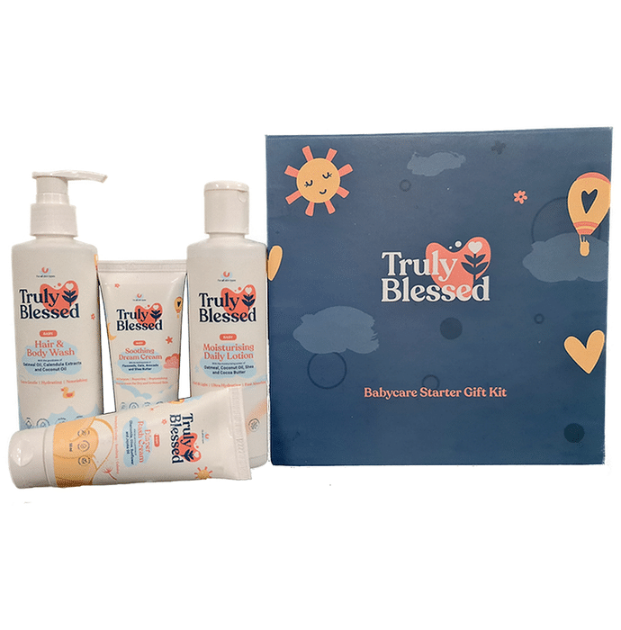 Truly Blessed Babycare Starter Gift Kit Dark Blue