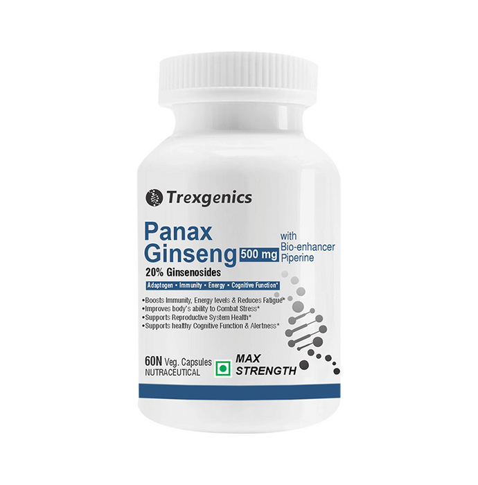 Trexgenics Panax Ginseng Veg Capsule
