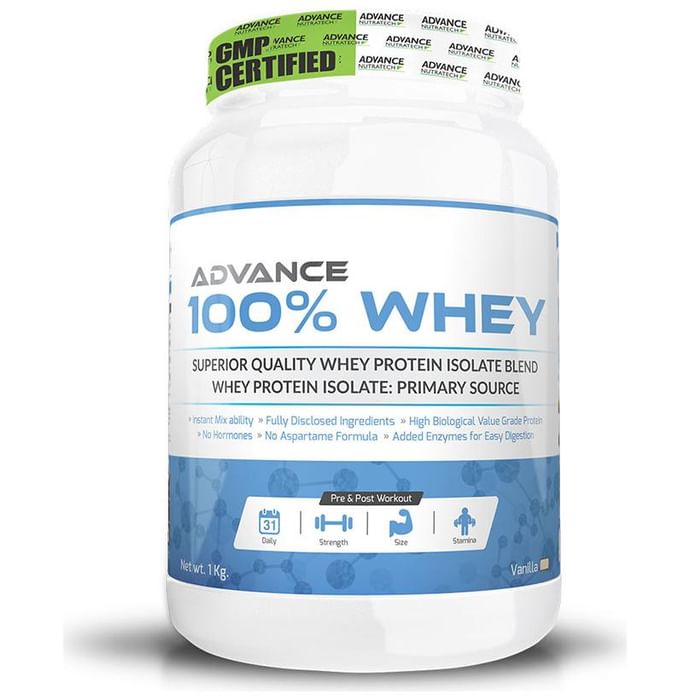 Advance Nutratech 100% Whey Protein Powder Vanilla