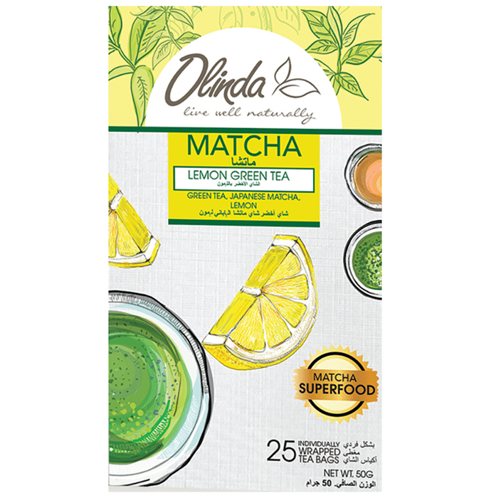 Olinda Matcha Green Tea (2gm Each) Lemon