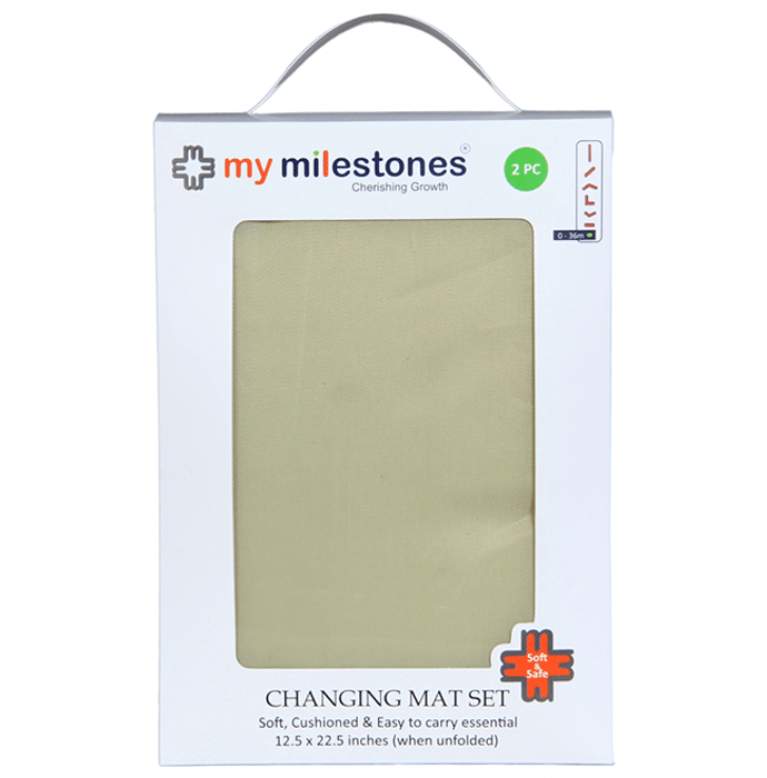 My Milestones Changing Mat Set Beige