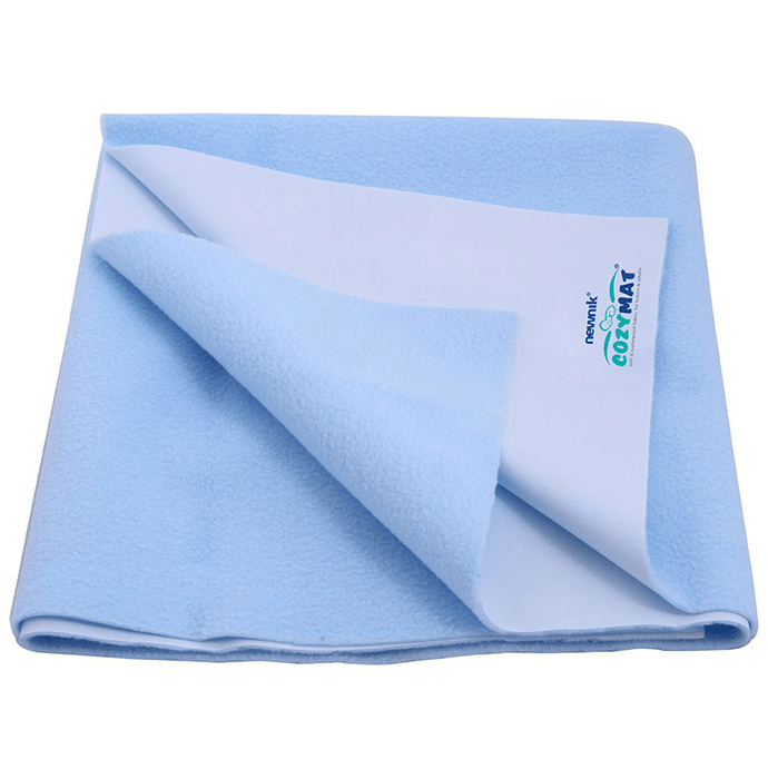 Newnik Cozymat, Dry Sheet (Size: 70cm X 50cm) Small Sky Blue