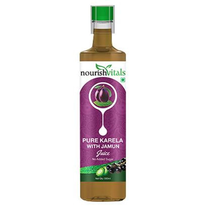 NourishVitals Pure Karela with Jamun Juice