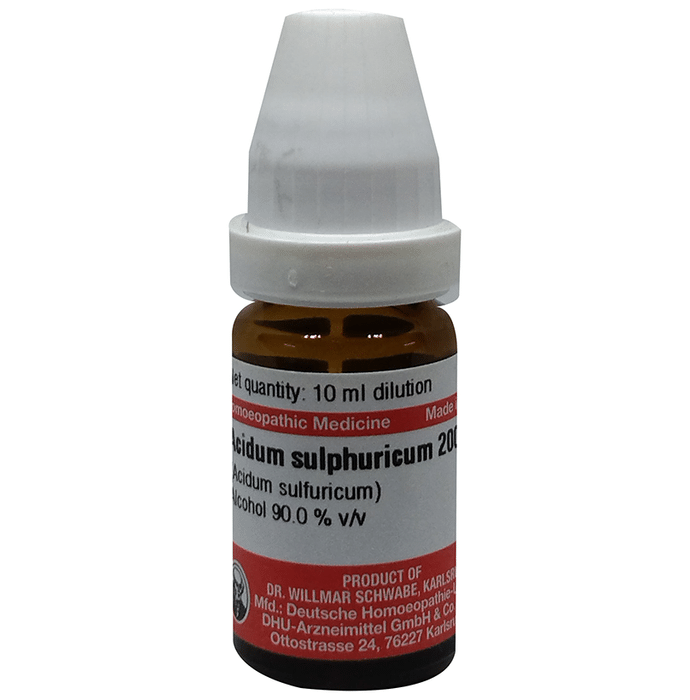 Dr Willmar Schwabe Germany Acidum Sulphuricum Dilution 200