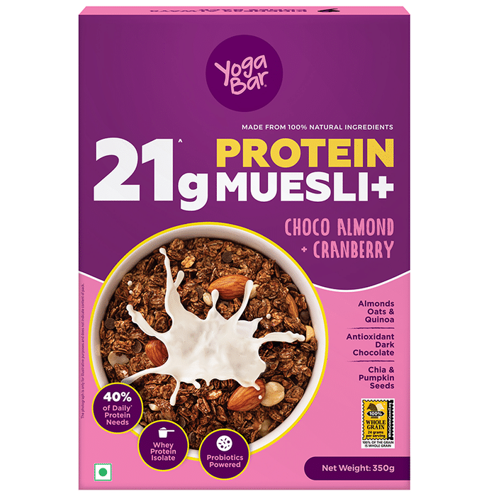 Yoga Bar 21g Protein Muesli+ Choco Almond+Cranberry