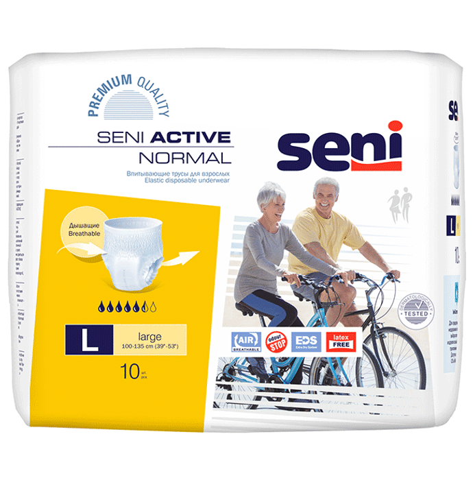 Seni Active Normal Elastic Disposable Underwear Diaper Large