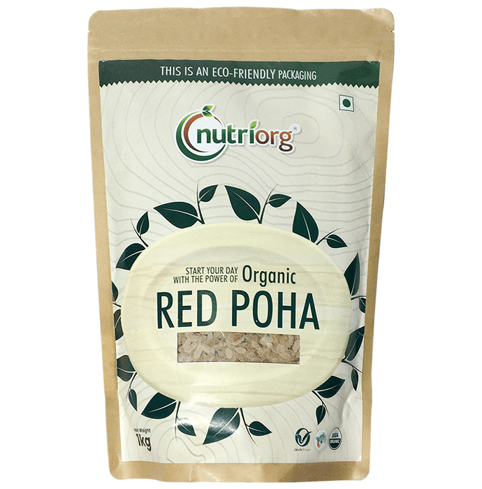 Nutriorg Organic Poha (1kg Each) Red