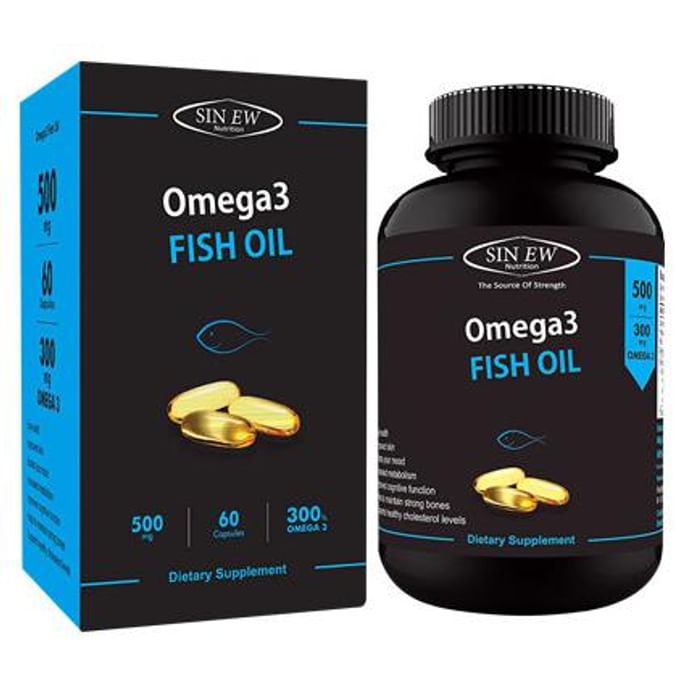 Sinew Nutrition Omega 3 Fish Oil 500mg Capsule