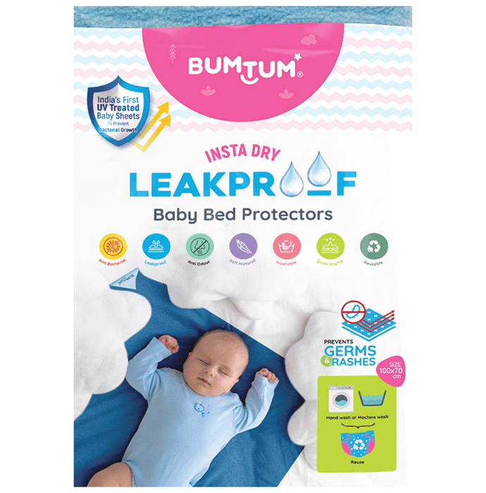 Bumtum Instadry Leakproof Baby Bed Protector Sheet Medium