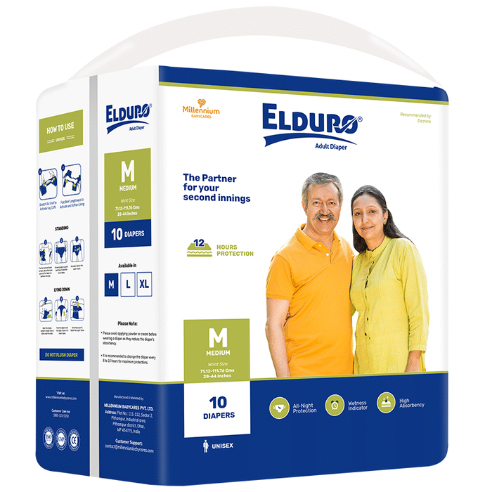 Elduro Adult Diaper (10 Each) Medium