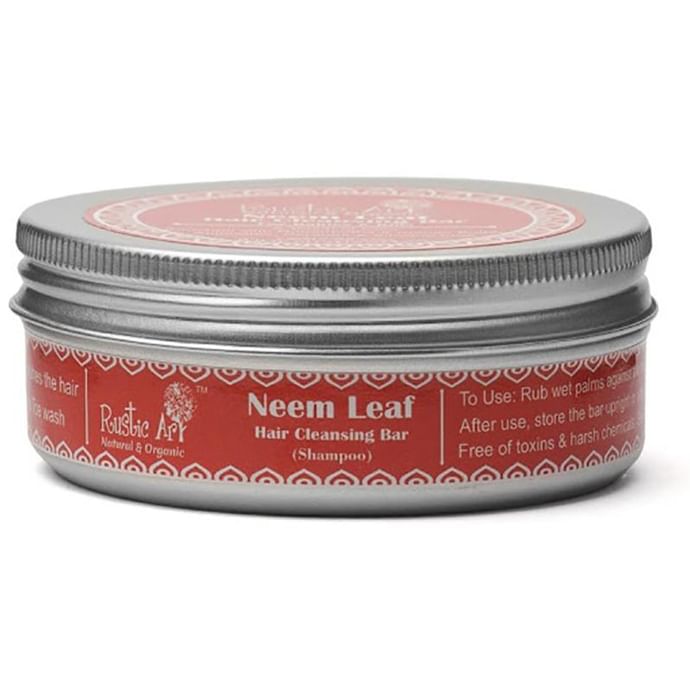 Rustic Art Neem Leaf Hair Cleansing Bar for Babies & Kids