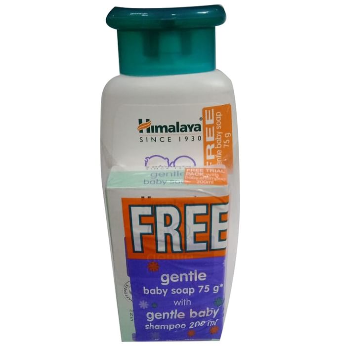 Himalaya Gentle Baby Shampoo with Gentle Baby Soap 75gm Free