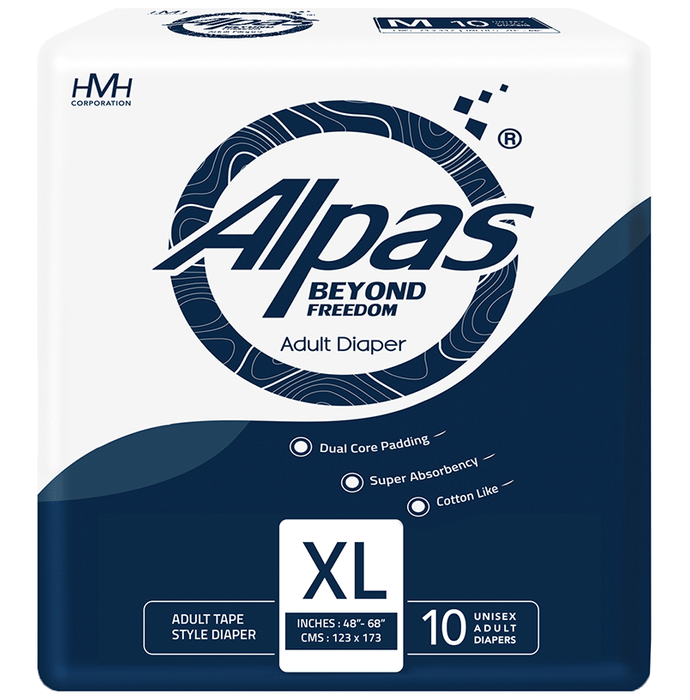 Alpas Beyond Freedom Adult Diaper 48-68 inches XL