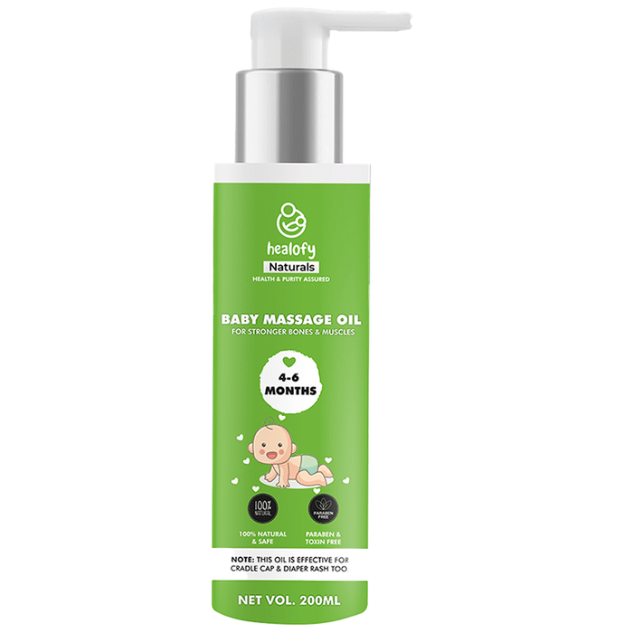 Healofy Naturals Baby Massage Oil 4 to 6 Months