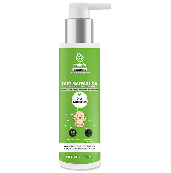 Healofy Naturals Baby Massage Oil 0 to 3 Months