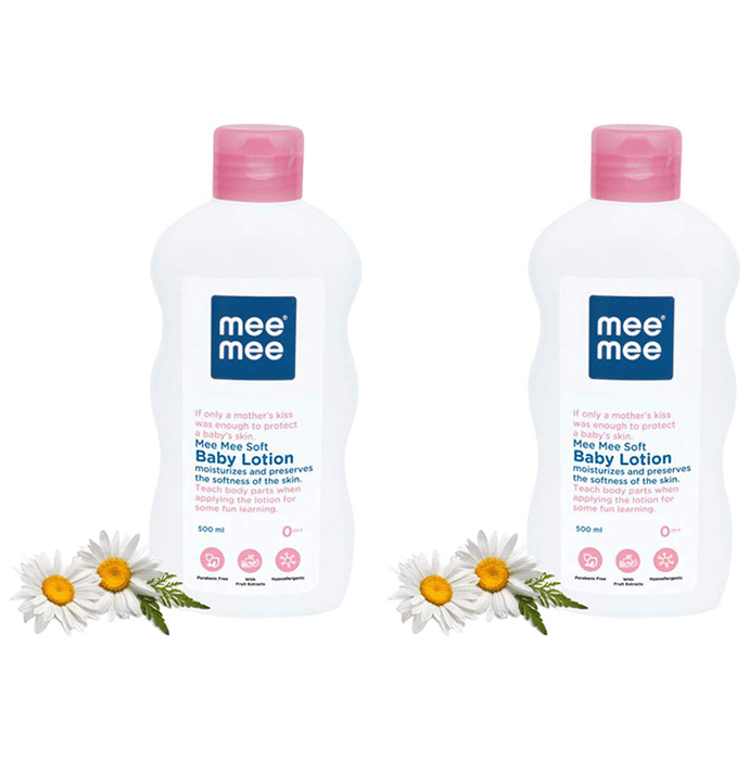 Mee Mee Soft Baby Lotion with Fruit Extract (500ml Each)