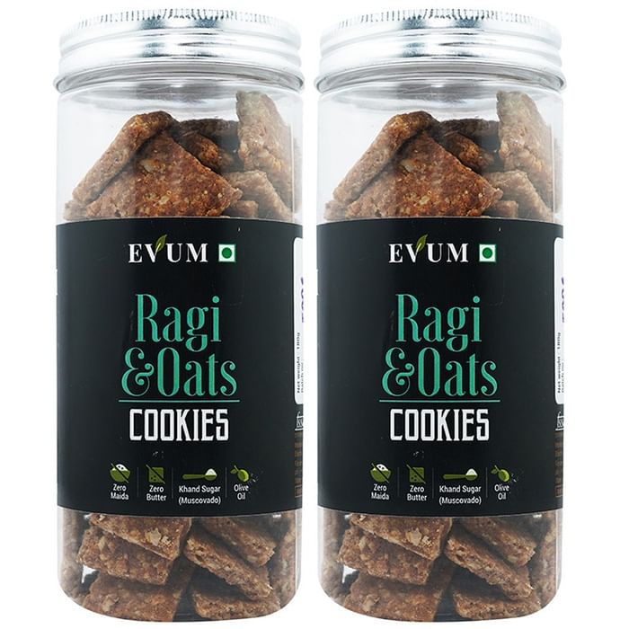 Evum Ragi & Oats Cookie (180gm Each)
