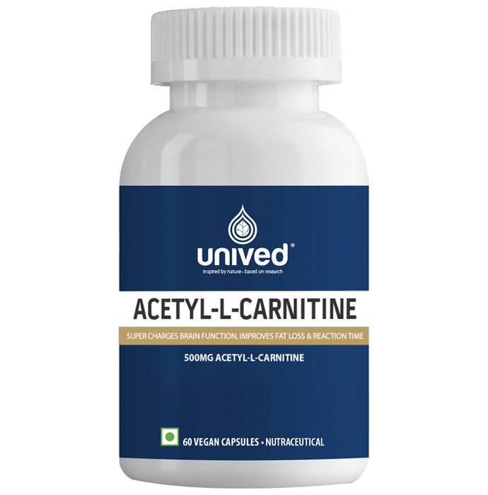Unived Acetyl-L-Carnitine 500mg Vegan Capsule