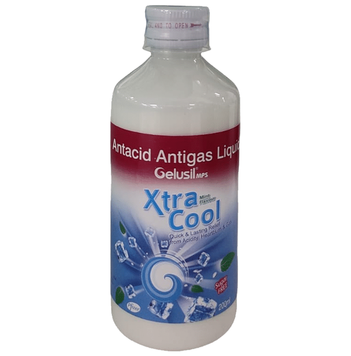 Gelusil Mps Xtracool White Liquid Mint Sugar Free