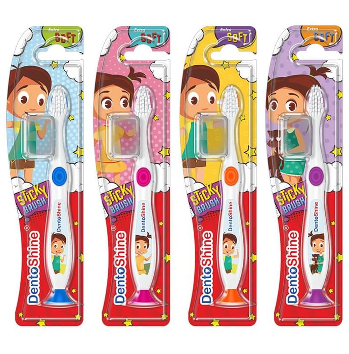 DentoShine Assorted Sticky Toothbrush for Kids