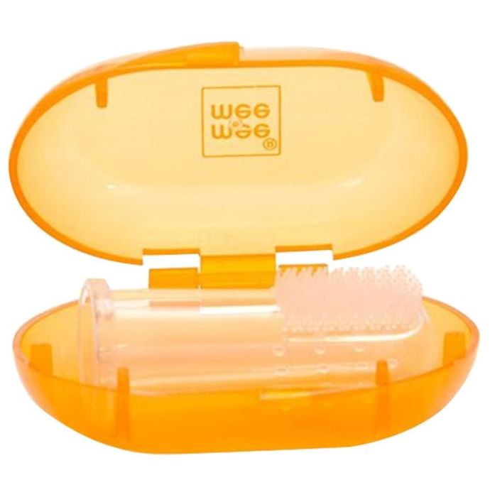 Mee Mee Unique Finger Brush Orange Pack of 2