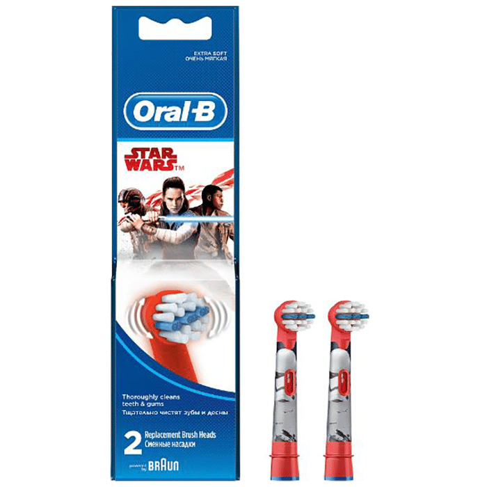 Oral-B Kids Electric Rechargeable Toothbrush Heads Replacement Refills Star Wars