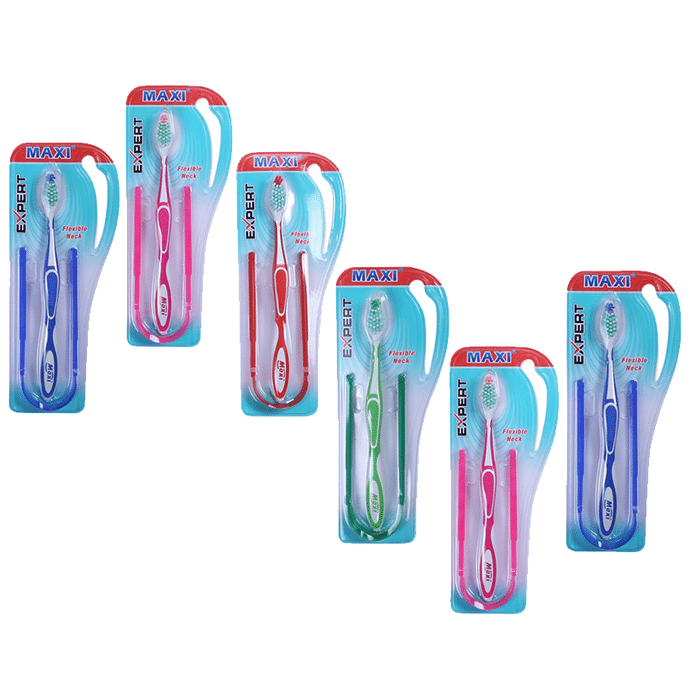 Maxi Expert Toothbrush & Tongue Cleaner-Oral Hygiene Kit