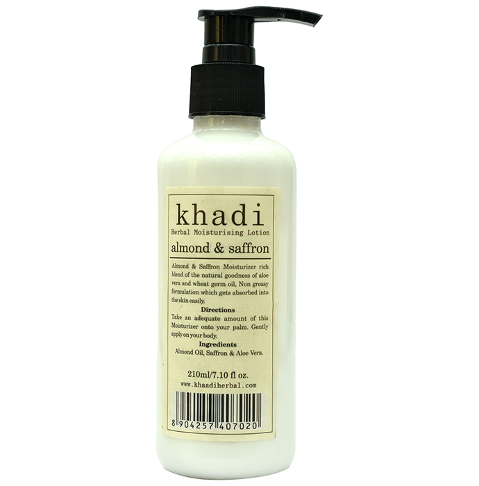 Khadi Herbal Moisturising Lotion Almond & Saffron