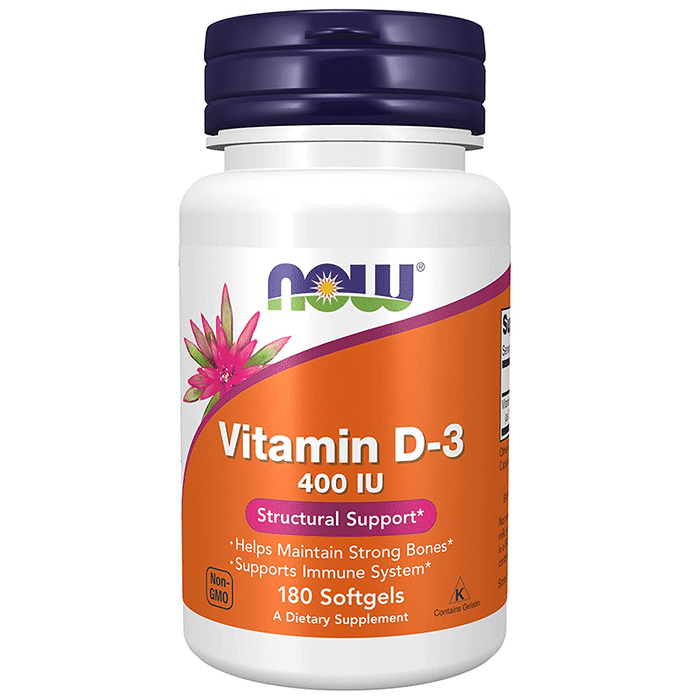 Now Vitamin D3 400IU Softgel