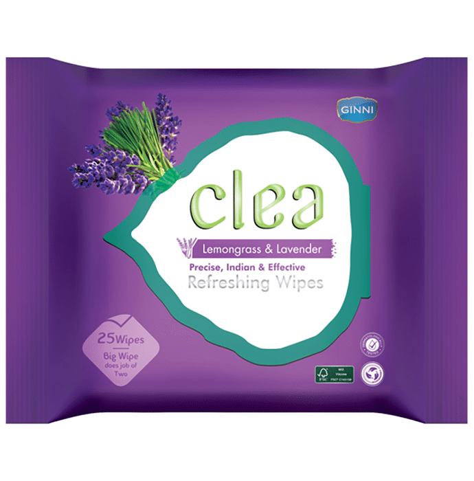 Ginni Clea Refreshing Wipes Lemongrass & Lavender