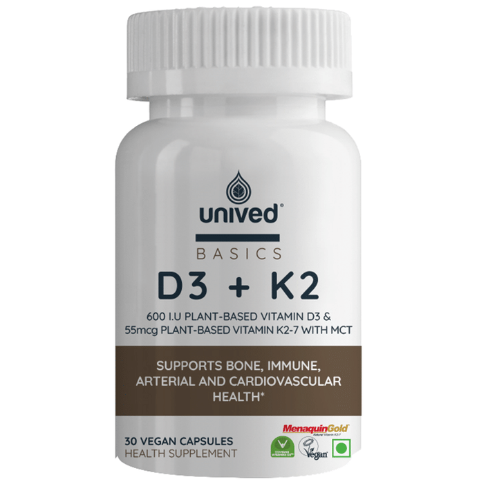 Unived Basics D3 + K2 Vegan Capsule