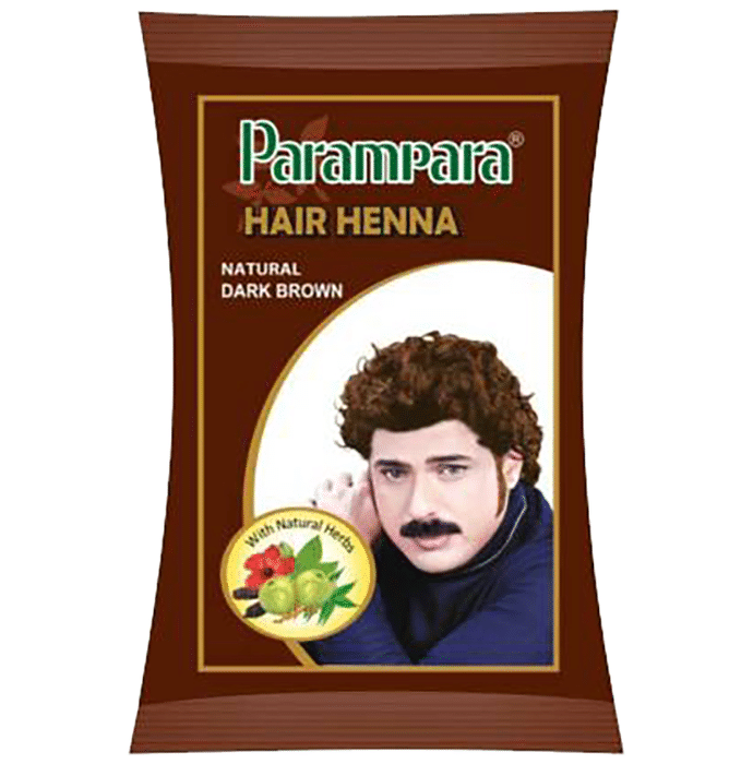 Parampara Ayurved Hair Henna (20gm Each) Natural Dark Brown