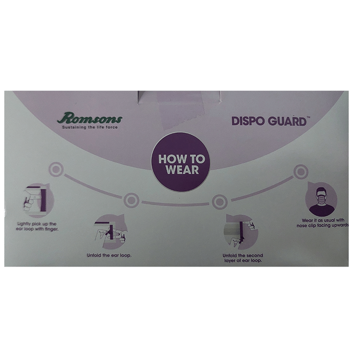Romsons Dispo Guard 3 Ply Mask