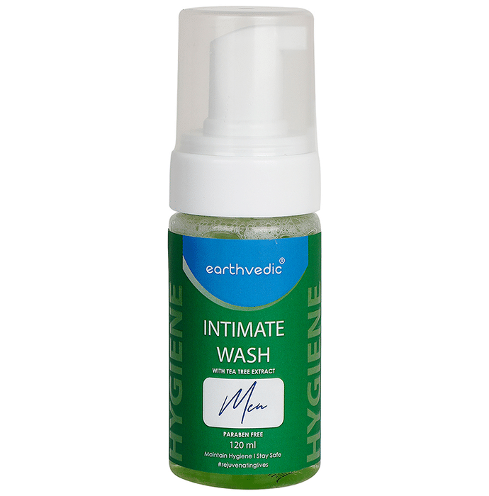 Earthvedic Intimate Wash Men with Tea Tree Extract Paraben Free