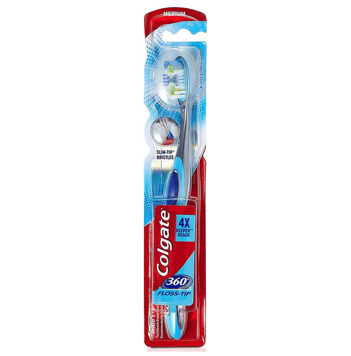 Colgate Medium 360° Floss-Tip Toothbrush