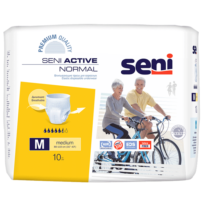 Seni Active Normal Elastic Disposable Underwear Diaper Medium